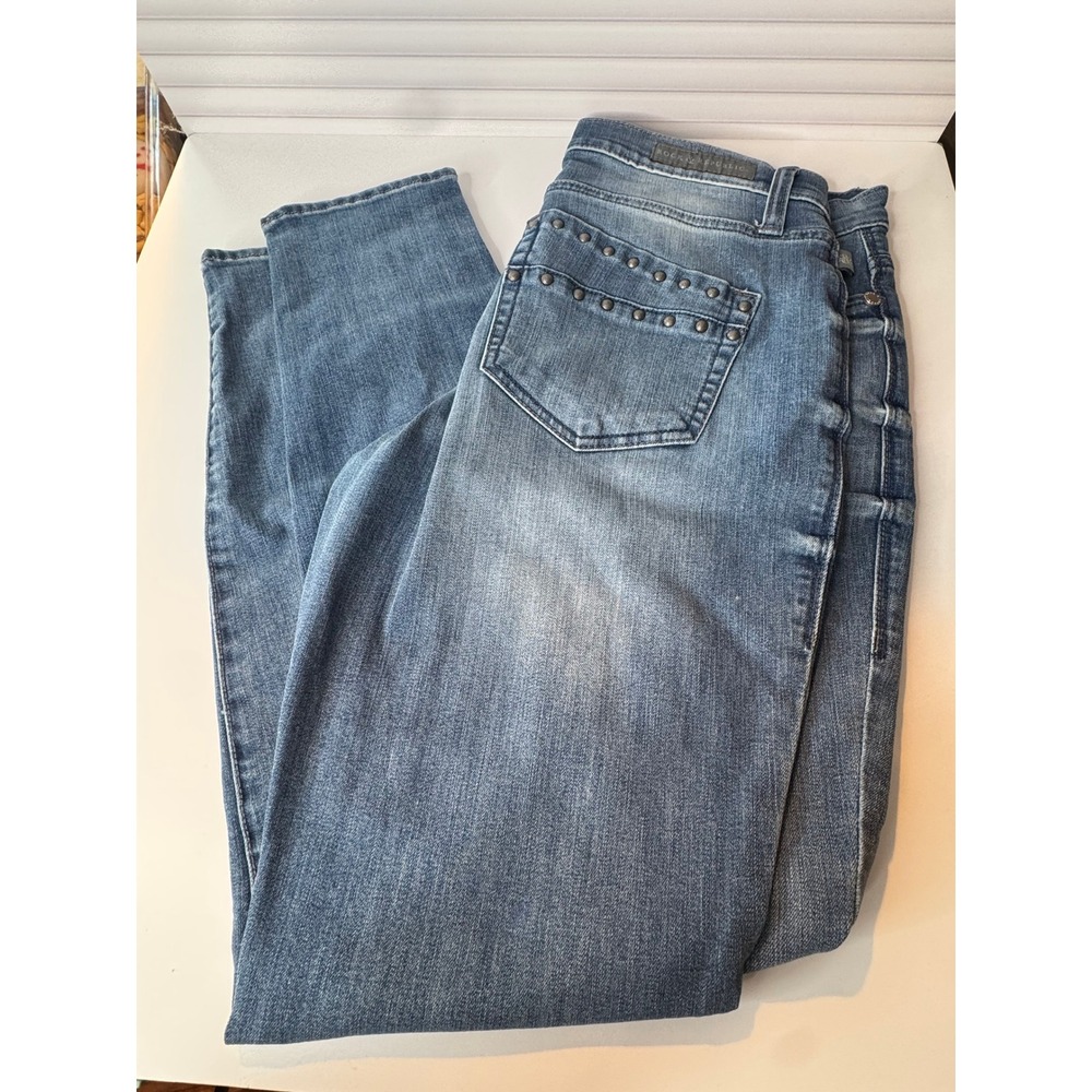 Rock & Republic Kashmiere Bootcut Y2K Jeans Studded Pocket Detail Size 14M